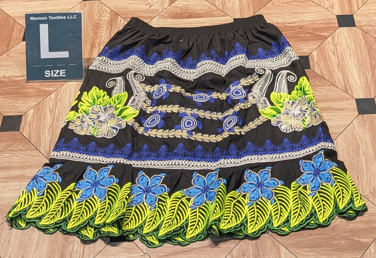 Floral Embroidered Skirts (Urohs) - L