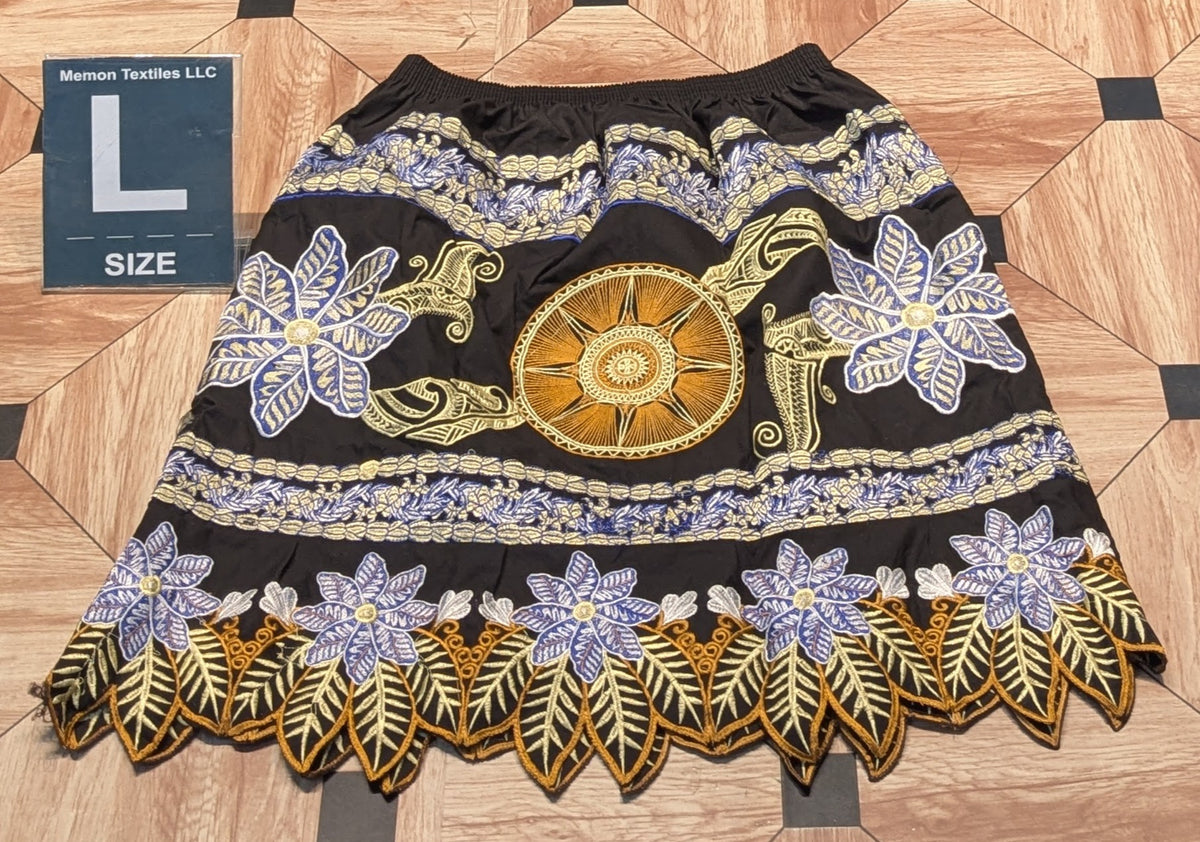 Floral Embroidered Skirts (Urohs) - L