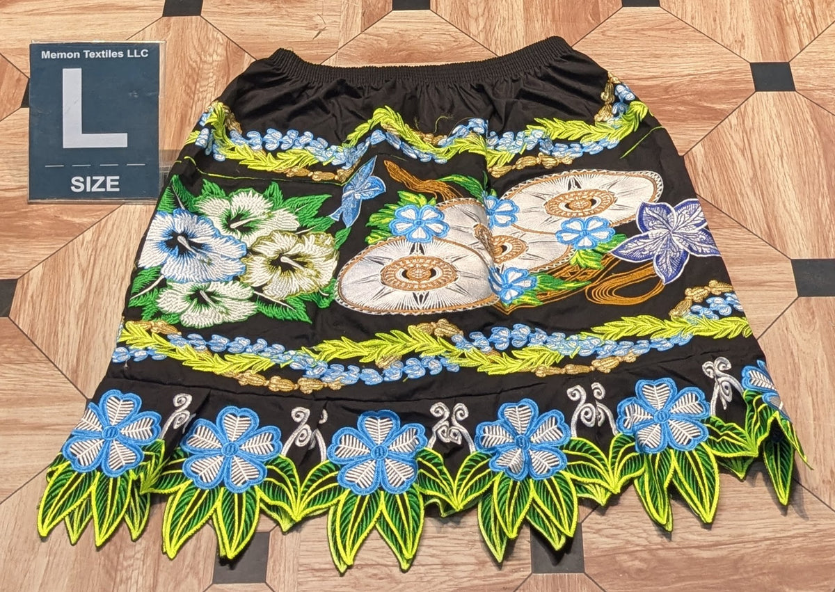 Floral Embroidered Skirts (Urohs) - L