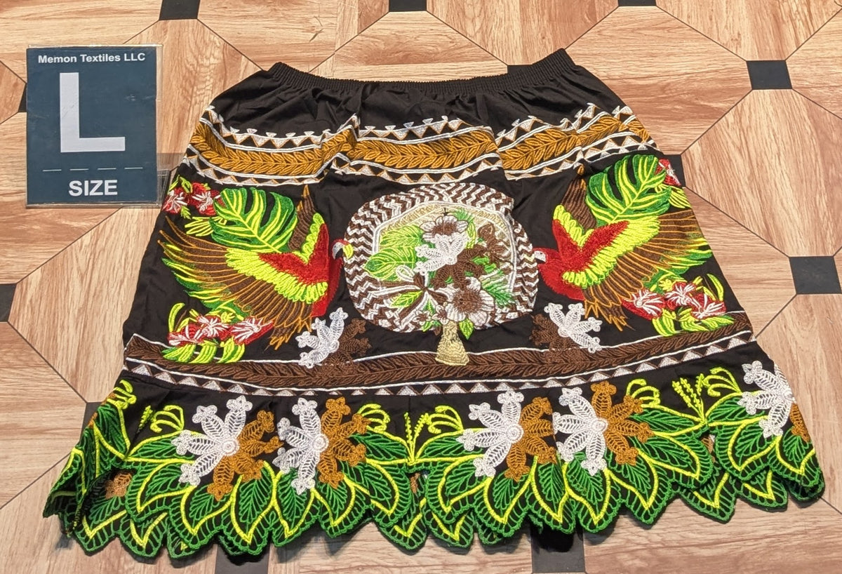 Floral Embroidered Skirts (Urohs) - L