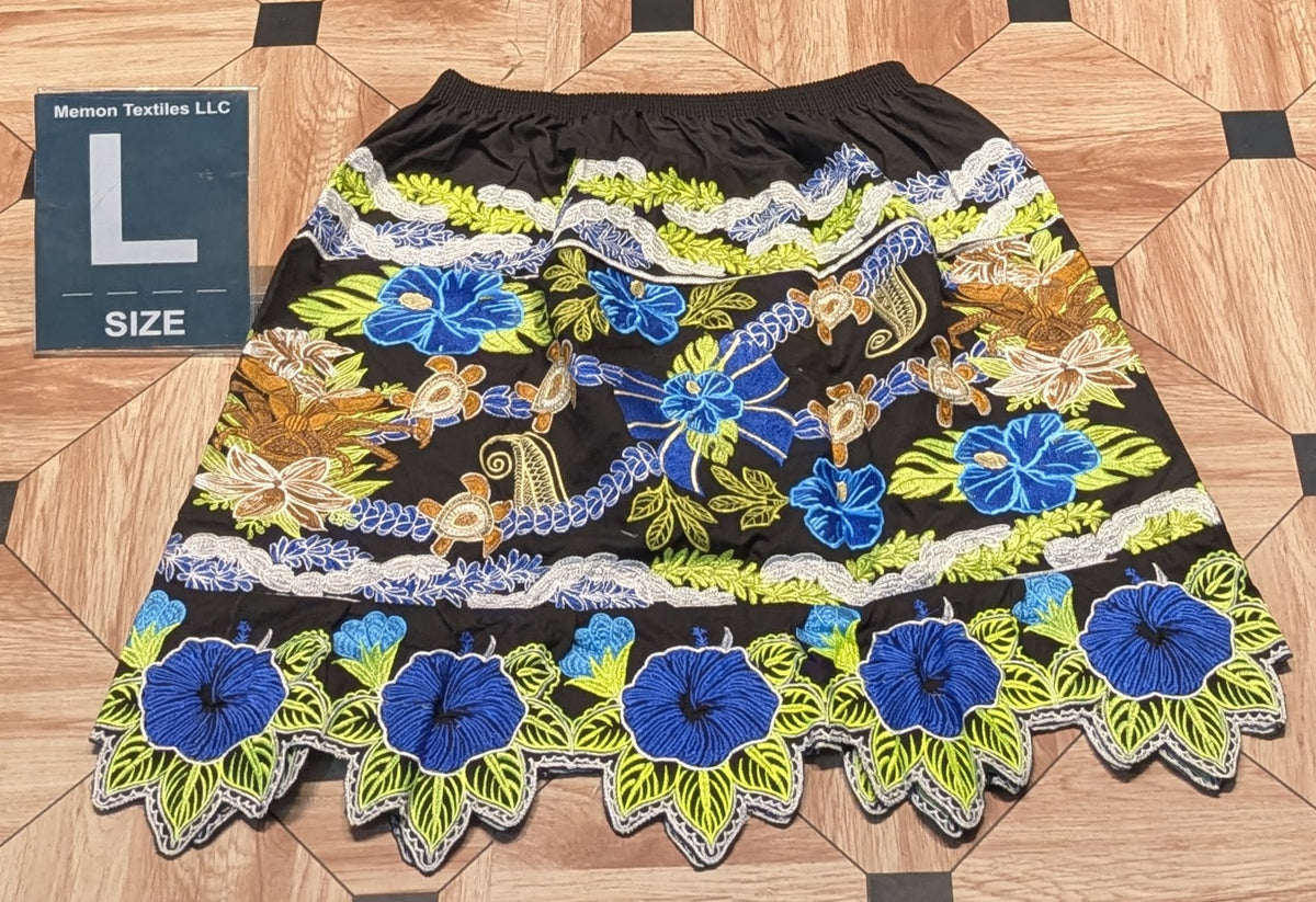 Floral Embroidered Skirts (Urohs) - L
