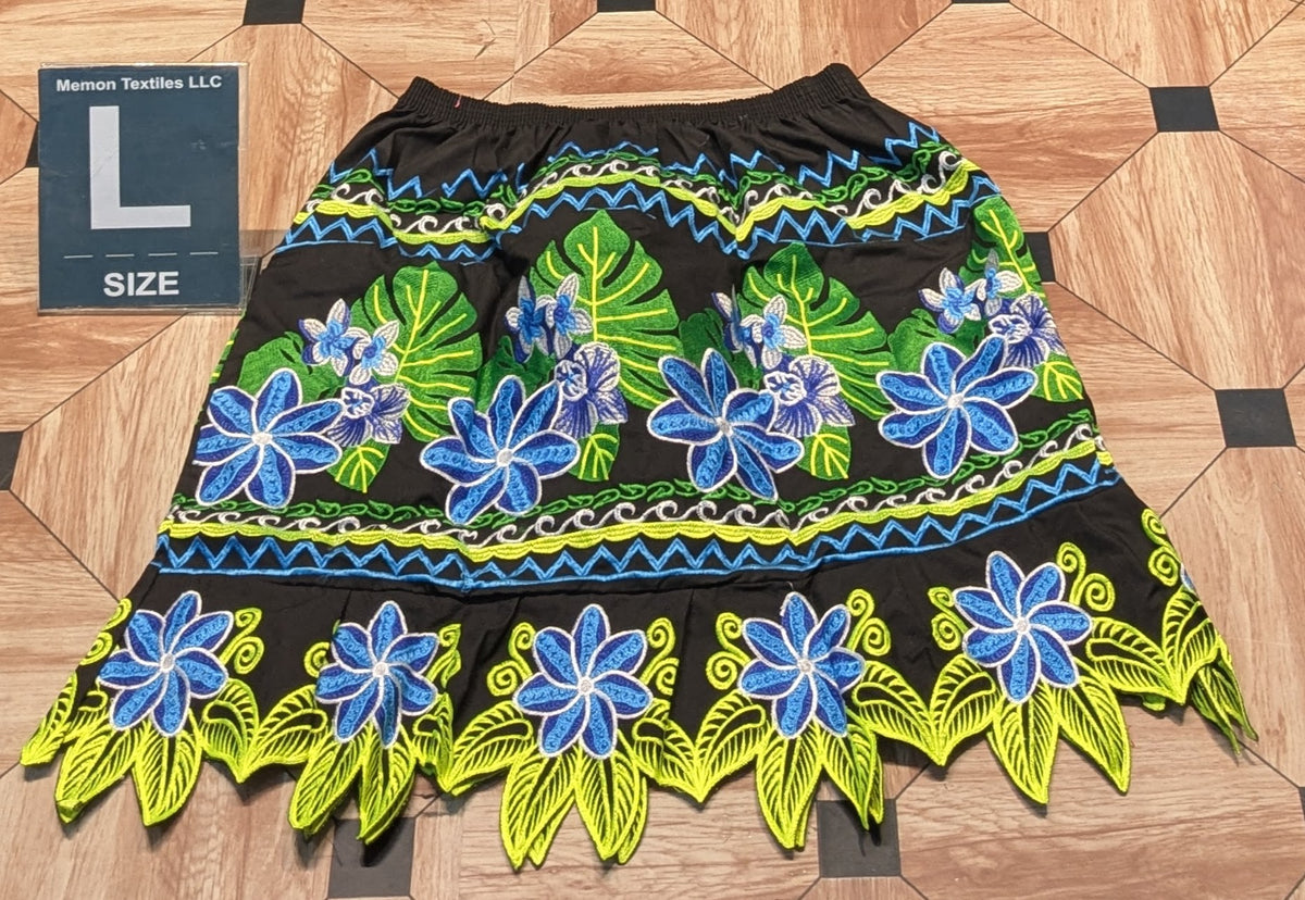 Floral Embroidered Skirts (Urohs) - L